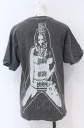 HYSTERIC GLAMOUR / GUITAR GIRL半袖Tシャツ S グレー O-25-07-21-020-PU-TO-OW-OS