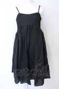 Candy Stripper / VOLUME CAMISOLE DRESS 2 ブラック O-25-07-21-021-PU-OP-OW-OS