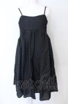 画像1: Candy Stripper / VOLUME CAMISOLE DRESS 2 ブラック O-25-07-21-021-PU-OP-OW-ZY (1)
