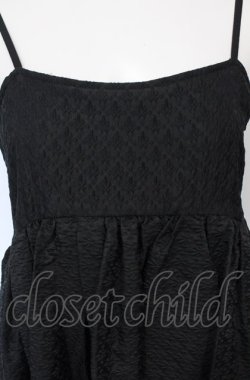 画像2: Candy Stripper / VOLUME CAMISOLE DRESS 2 ブラック O-25-07-21-021-PU-OP-OW-OS