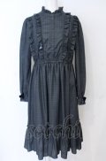 Emily Temple cute / スタンドカラーフリルタータンワンピース  グリーン O-25-07-21-022-ET-OP-OW-OS