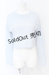 MILK / MILKショート L.S Tee  サックス O-25-07-21-023-ML-TO-OW-OS