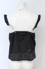 画像3: MILK / レース UP キャミ  クロ×シロ O-25-07-21-024-ML-TO-OW-ZT534 (3)