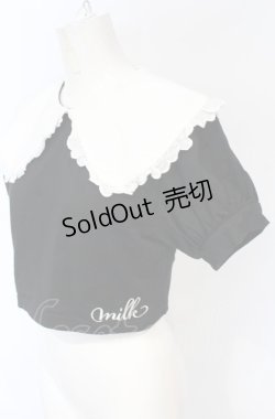 画像2: MILK / Bigカラートップス  クロ×シロ O-25-07-21-025-ML-BL-OW-OS