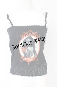 HYSTERIC GLAMOUR / fuck girl キャミソール  ブラック O-25-07-21-027-PU-TO-OW-OS