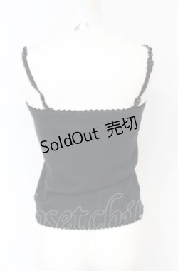 画像2: HYSTERIC GLAMOUR / fuck girl キャミソール  ブラック O-25-07-21-027-PU-TO-OW-OS