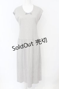 KANEKO ISAO / ドットカットノースリーブワンピース  グレー O-25-07-21-030-EL-OP-IG-OS