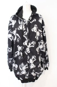 Drug Honey / スケルトンテディZIPパーカー  ブラック O-25-07-21-034-PU-TO-IG-ZY