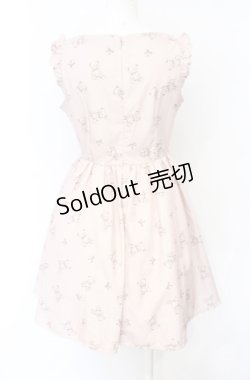 画像2: Ank Rouge / テディベアリボンノースリーブワンピース  ピンク O-25-07-21-035-CA-OP-IG-ZY