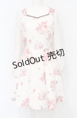 LIZ LISA / ブルーミングフラワーワンピース  オフ×ピンク O-25-07-21-037-LO-OP-IG-OS