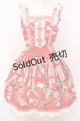 Angelic Pretty / 摘みたていちごエプロン風スカート  アカ O-25-07-23-027-AP-SK-IG-OS