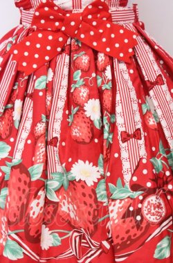 画像2: Angelic Pretty / 摘みたていちごエプロン風スカート  アカ O-25-07-23-027-AP-SK-IG-OS
