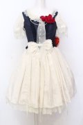 BABY,THE STARS SHINE BRIGHT / Claudia, The Fairy Tale Princessワンピース  オフ×ネイビー O-25-07-23-032-BA-OP-IG-OS