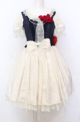 BABY,THE STARS SHINE BRIGHT / Claudia, The Fairy Tale Princessワンピース  オフ×ネイビー O-25-07-23-032-BA-OP-IG-OS