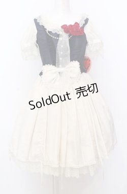 画像1: BABY,THE STARS SHINE BRIGHT / Claudia, The Fairy Tale Princessワンピース  オフ×ネイビー O-25-07-23-032-BA-OP-IG-OS