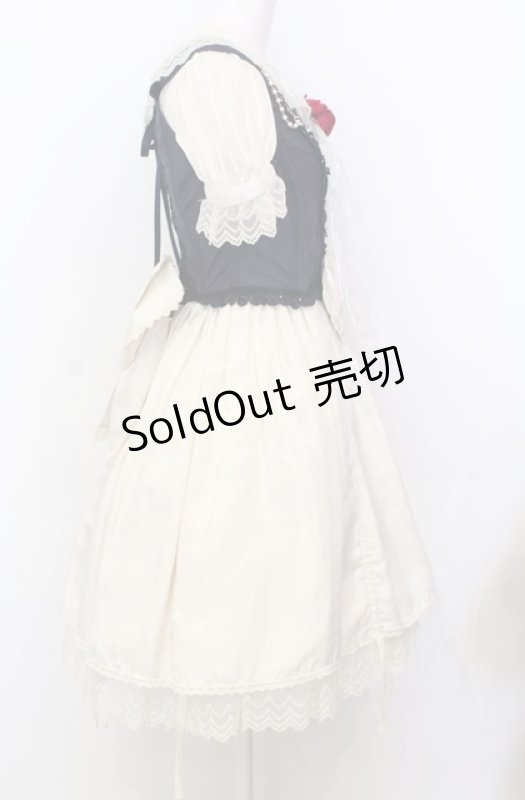 画像3: BABY,THE STARS SHINE BRIGHT / Claudia, The Fairy Tale Princessワンピース  オフ×ネイビー O-25-07-23-032-BA-OP-IG-OS (3)