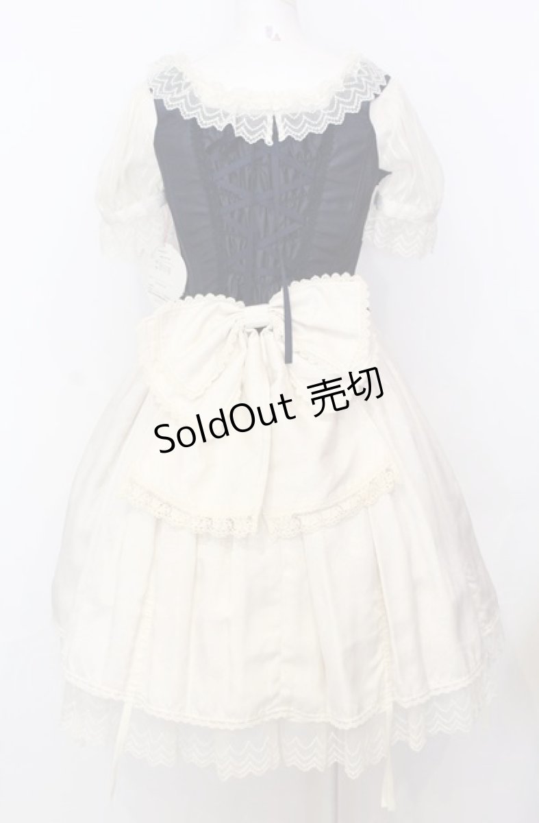 画像4: BABY,THE STARS SHINE BRIGHT / Claudia, The Fairy Tale Princessワンピース  オフ×ネイビー O-25-07-23-032-BA-OP-IG-OS (4)
