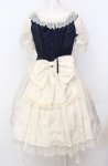 画像4: BABY,THE STARS SHINE BRIGHT / Claudia, The Fairy Tale Princessワンピース  オフ×ネイビー O-25-07-23-032-BA-OP-IG-OS (4)