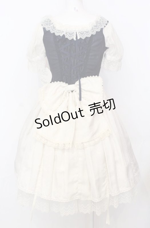 画像4: BABY,THE STARS SHINE BRIGHT / Claudia, The Fairy Tale Princessワンピース  オフ×ネイビー O-25-07-23-032-BA-OP-IG-OS (4)