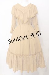 axes femme kawaii / シャルロットワンピース  マスタード O-25-07-23-040-AX-OP-IG-OS