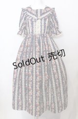 axes femme kawaii / ローズベリーガーデンワンピース  ネイビー O-25-07-23-044-AX-OP-IG-OS