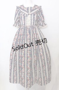 axes femme kawaii / ローズベリーガーデンワンピース  ネイビー O-25-07-23-044-AX-OP-IG-OS