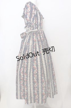 画像2: axes femme kawaii / ローズベリーガーデンワンピース  ネイビー O-25-07-23-044-AX-OP-IG-OS