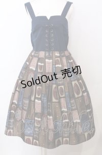 axes femme POETIQUE / ショコラトリーキャミワンピース  ネイビー O-25-07-23-050-AX-OP-IG-OS
