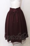 画像1: axes femme POETIQUE / バックフリルレースアップスカート ワイン O-25-07-23-051-AX-SK-IG-ZH (1)