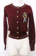 Angelic Pretty / ブリジットエンブレムワッペンカーディガン  ワイン O-25-07-23-006-AP-TO-IG-OS