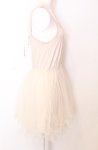 画像2: Amavel / チュールキャミワンピース  アイボリー O-25-07-23-001-CA-OP-IG-ZH (2)