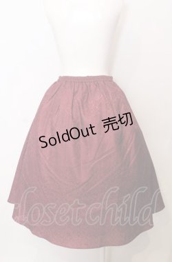 画像3: axes femme NOSTALGIE / フラワーベース柄ミディスカート アカ系 O-25-07-23-056-AX-SK-IG-ZT460