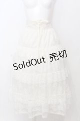 axes femme / 編上レースティアードスカート  オフ O-25-07-23-057-AX-SK-IG-OS