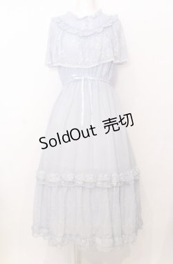 画像1: axes femme / ヴィンテージ風サマードレス  サックス O-25-07-23-060-AX-OP-IG-OS