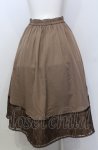 画像3: axes femme / 薔薇刺繍バイカラースカート  ブラウン O-25-07-23-062-AX-SK-IG-ZT508 (3)