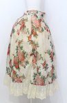画像2: axes femme / ラフィネローズ柄タックスカート  生成り O-25-07-23-063-AX-SK-IG-ZT508 (2)