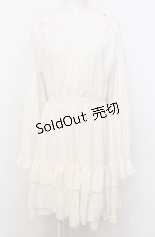 画像1: axes femme / イレヘムフリルチュニック  アイボリー O-25-07-23-007-AX-TO-IG-ZT506 (1)