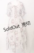 axes femme / ミルフィーユローズ柄ワンピース  オフ O-25-07-23-065-AX-OP-IG-ZT262