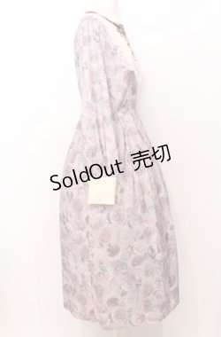 画像3: axes femme / ラヴィアンローズ柄ワンピース  ピンク O-25-07-23-073-AX-OP-IG-OS