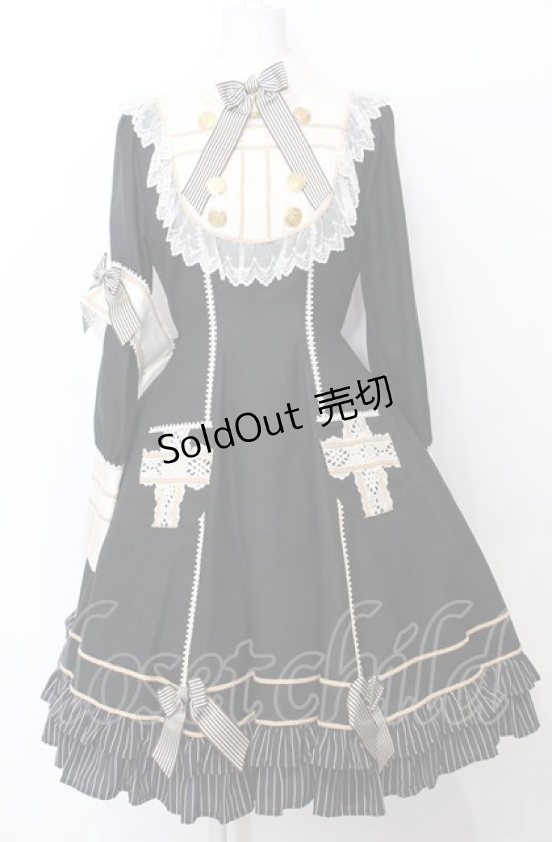 画像1: BABY,THE STARS SHINE BRIGHT / Margarethaワンピース  クロ O-25-07-23-074-BA-OP-IG-OS (1)