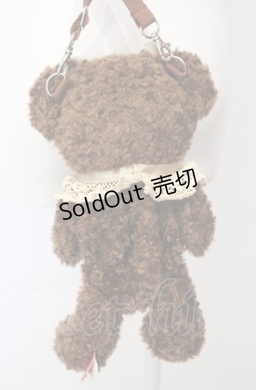 画像3: BABY,THE STARS SHINE BRIGHT / くまくみゃポシェット  ブラウン×ミルクティーリボン O-25-07-23-076-BA-BG-IG-OS (3)