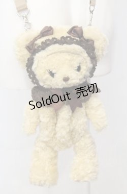 画像1: BABY,THE STARS SHINE BRIGHT / くまくみゃポシェット  ミルクティー O-25-07-23-077-BA-BG-IG-OS