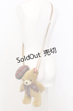 画像2: Angelic Pretty / British Bearぬいぐるみポーチ  ブラウン O-25-07-23-079-AP-BG-IG-OS