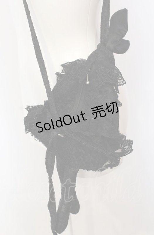 画像3: metamorphose / うさぎちゃんポシェット（2005）  ブラック O-25-07-23-080-ME-BG-IG-OS (3)