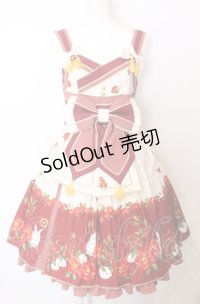 metamorphose / 風花のゆきうさぎタックジャンパースカート  オフシロ系 O-25-07-23-017-ME-OP-IG-OS