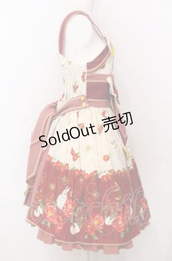 画像3: metamorphose / 風花のゆきうさぎタックジャンパースカート  オフシロ系 O-25-07-23-017-ME-OP-IG-OS