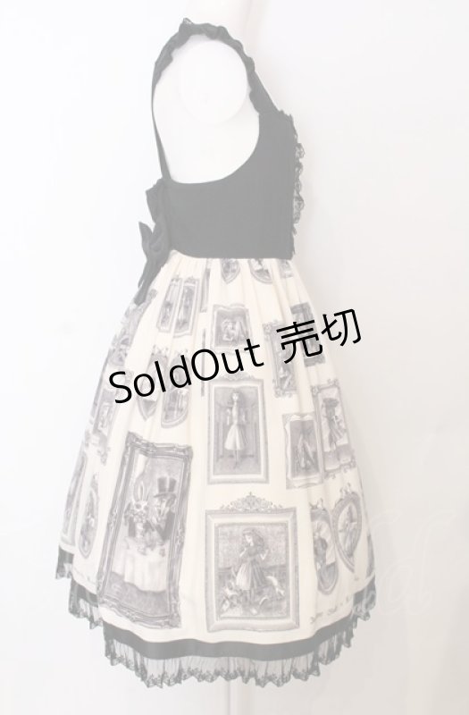 画像3: Innocent World / 金子國義アリスハイウエストジャンパースカート M アイボリー×クロ O-25-07-23-019-IW-OP-IG-OS (3)