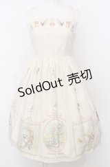 Innocent World / ピーターラビットハイウエストジャンパースカート M アイボリー O-25-07-23-026-IW-OP-IG-OS