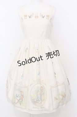 画像1: Innocent World / ピーターラビットハイウエストジャンパースカート M アイボリー O-25-07-23-026-IW-OP-IG-OS