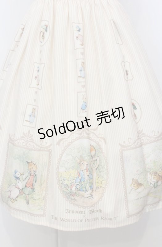 画像3: Innocent World / ピーターラビットハイウエストジャンパースカート M アイボリー O-25-07-23-026-IW-OP-IG-OS (3)